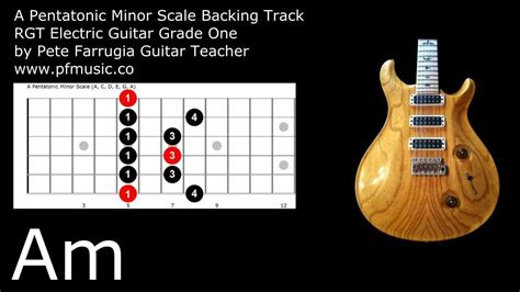 Guitar Backing Track A Pentatonic Minor Grade One YouTube