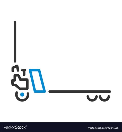 Hydraulic Trolley Jack Icon Royalty Free Vector Image