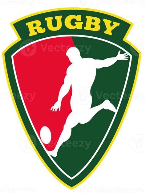 Jugador De Rugby Pateando El Escudo De La Pelota 13251732 Png