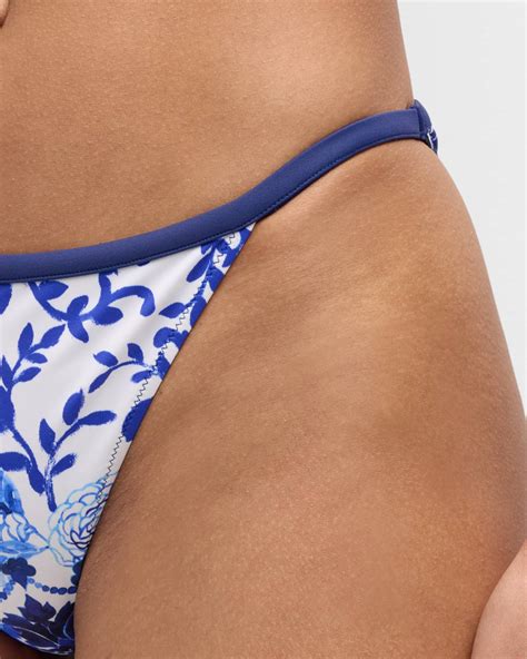 Brendratti Medallion Printed Genoa Banded Bikini Bottoms Neiman Marcus