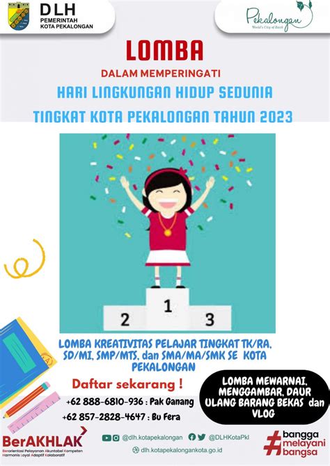 Lomba Kreatifitas Bagi Pelajar TK RA SD MI SMP MTS Dan SMA MA SMK Se