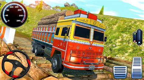 Indian Cargo Truck Driver Simulator Ashok Lorry Truck Offroad Driving