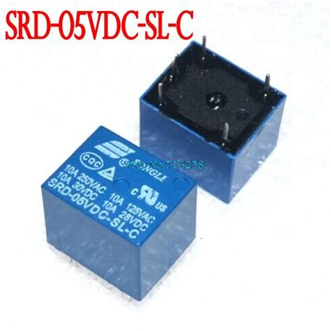 Купить Тип pcb реле srd 05vdc sl c 50шт 5v dc songle питания в интернет