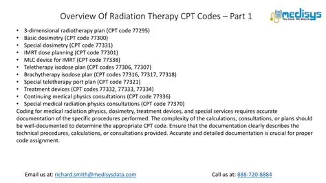 Ppt Overview Of Radiation Therapy Cpt Codes Part Powerpoint