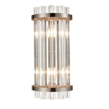 Gold Crystal Wall Sconce Bathroom Modern Lights Claxy