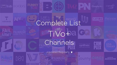 The Complete Updated List Of Tivo Channels Tivo Blog