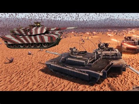 M A Abrams Tanks Vs Million Zombies Uebs Youtube