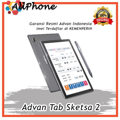 Jual Advan Tab Sketsa 2 4 64GB 10 Inch Tablet Sketsa 2 Garansi Resmi