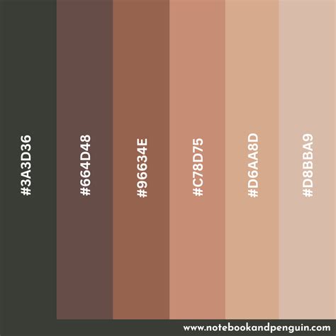 Beautiful Skin Tone Color Palette Ideas Hex Codes Included