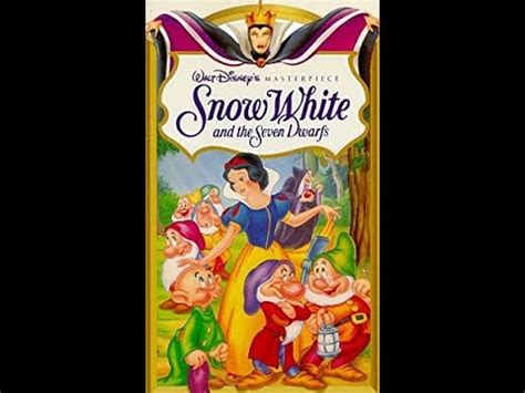 Opening To Snow White And The Seven Dwarfs VHS 1994 Version 2 YouTube