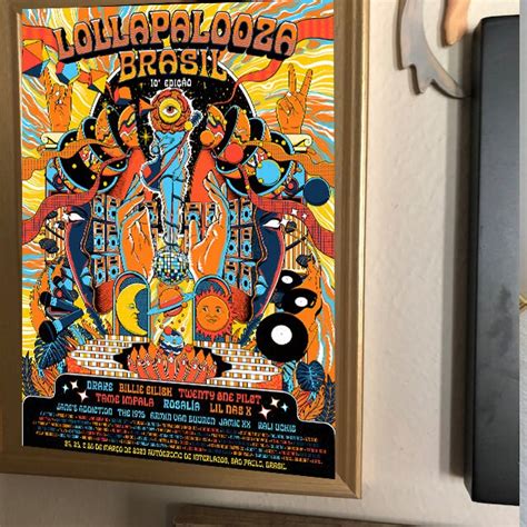 2023 Lollapalooza Poster Designed & Sold By Peipei Quick Mas Amedda