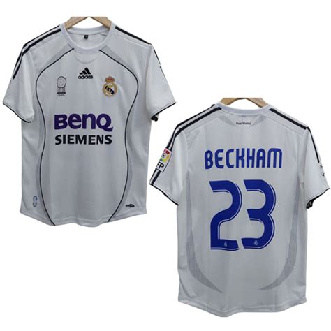 Beckham 2006-07 Real Madrid Home Jersey | Retro collection - Cyberried ...