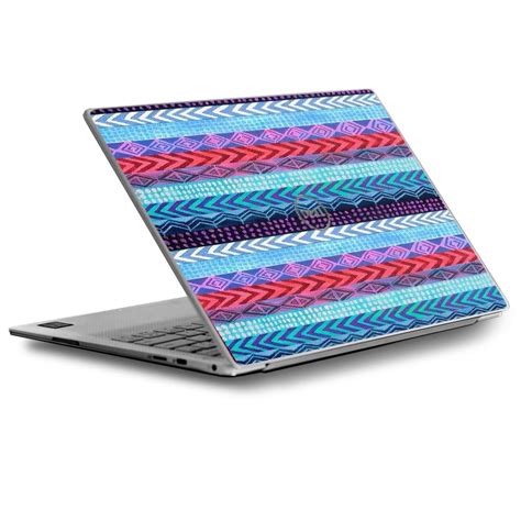 Skins Decals For Dell XPS 13 Laptop Vinyl Wrap Aztec Blue Tribal