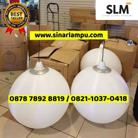 Lampu Bulat Gantung 60cm 50cm 40cm 30cm Akrilik Polytelin