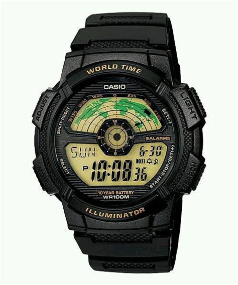 Jual Casio Standard Digital Jam Tangan Pria Hitam Strap Resin Ae