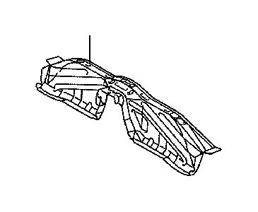 Lexus LS 600h L Floor Pan Reinforcement Brace Front Body