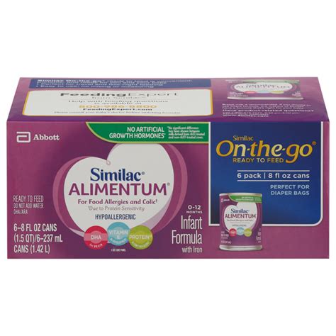 Save on Similac Alimentum Hypoallergenic Ready To Feed Infant Formula w/Iron 6 pk Order Online ...