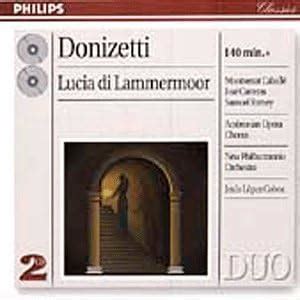 Lucia Di Lammermoor Donizetti Caballe Carreras Cobos Ramey Amazon