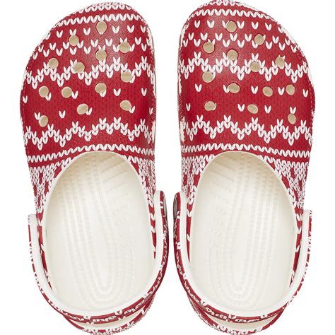 Crocs Adults' Classic Holiday Sweater Clogs | Academy