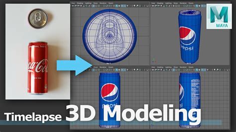 How To Make Soda Can In Maya Part 1 3d Modeling For Beginners Youtube