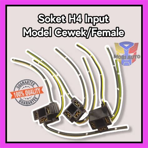 Jual Socket Soket Lampu H Input Model Cewek Female Shopee Indonesia