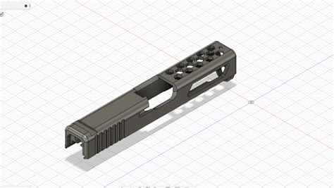 Glock 19 Gen3 Slide 3d Cad Model Library Grabcad 43 Off