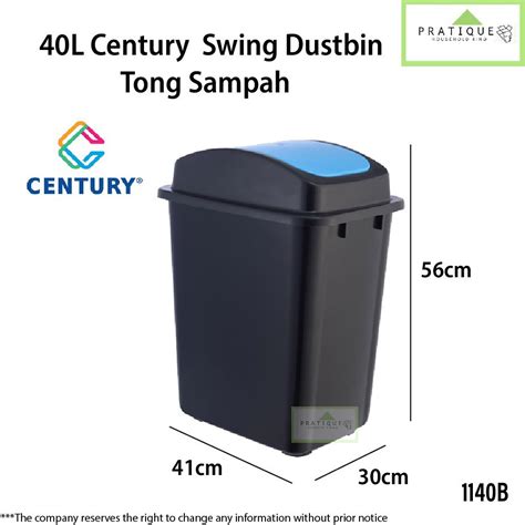 Dustbin Ikea 40L Century Swing Dustbin 1140B Flip Top Dustbin