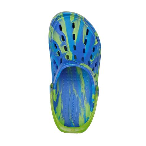Skechers Molded Eva Clog W Lighted Strap Clogs Boys Bluelemon