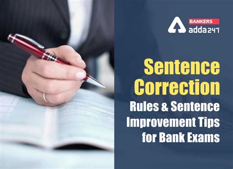 Sentence Correction Rules And Sentence Improvement Tips For Bank Exams