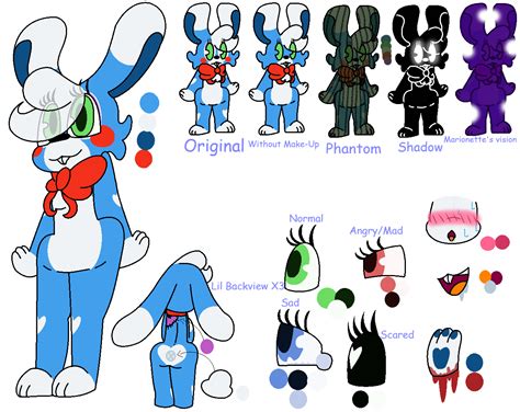 FNAF2- Toy Bonnie Ref Sheet by GoldMareFusion on DeviantArt