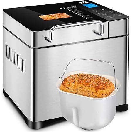 Amazon KBS 19 In 1 Large Bread Machine 2LB Stainless Steel Bread