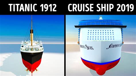 Titanic VS Modern Cruise Ships YouTube