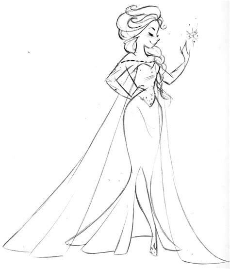 Elsa sketch - Frozen Photo (36626787) - Fanpop