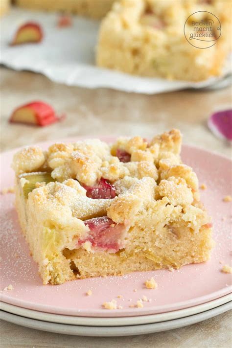 Rhabarberkuchen Mit Streusel Backen Macht Gl Cklich