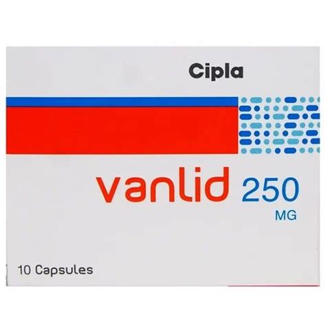 Vancomycin 250mg 250 Mg Vanlid Capsules At Rs 145731piece In Nagpur