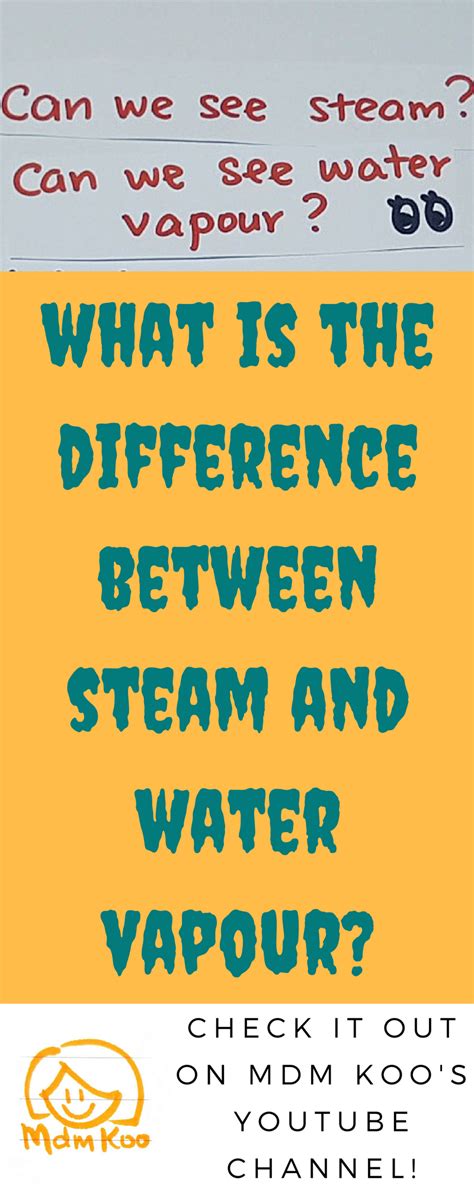 Do You Know The Difference Between Water Vapour And Steam For