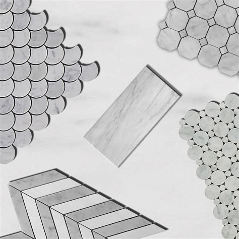 Carrara Marble Octagon Mosaic Tile Honed