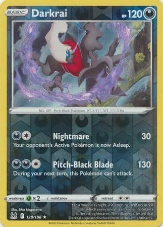 Darkrai 120 196 Holo Rare Reverse Holo Playset