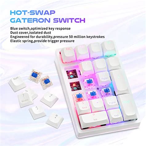 Electronikz Motospeed Mechanical Numeric Keypad Hot Swap Gateron Switch Wired Gaming Keypad