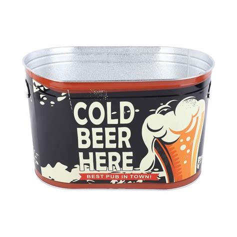 ETO seau à glace en métal Seau à bière avec poignée latérale élégant