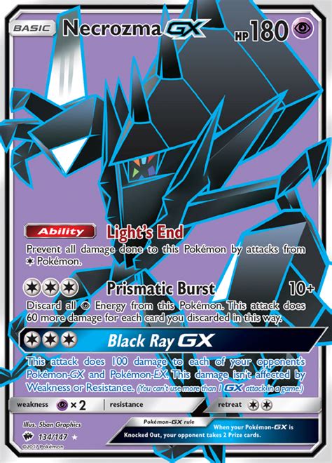 Necrozma Gx Burning Shadows Ultra Rare Pokemon Tcg Digitaltq