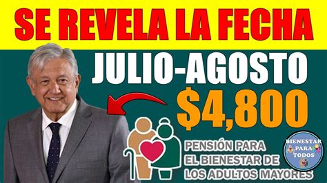 SE REVELA LA FECHA EXACTA PARA RECIBIR EL PAGO DE JULIO PENSIÓN