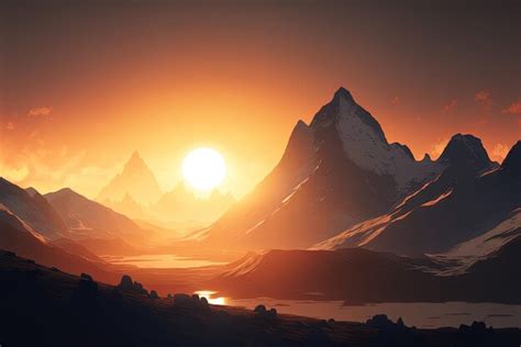 Premium AI Image | Daybreak in Leknes Norway