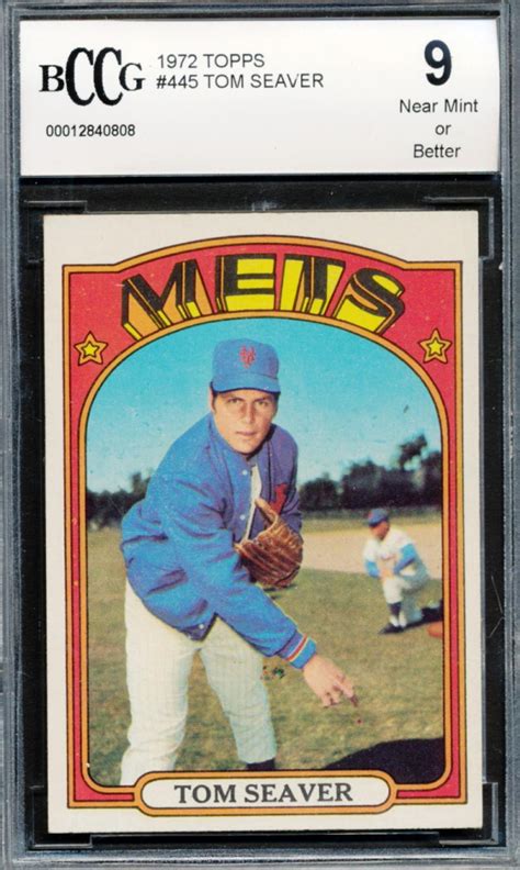 Tom Seaver 1972 Topps 445 BCCG 9 Pristine Auction