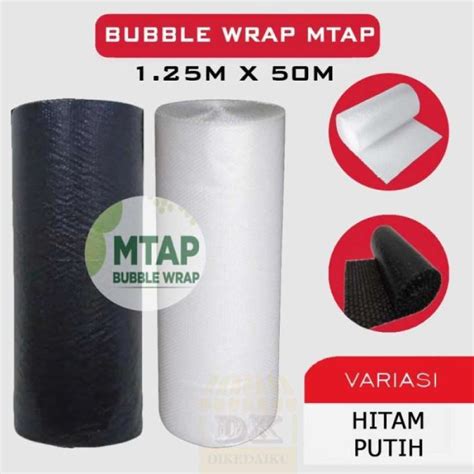 Jual BUBBLE WRAP BENING Hitam MEREK MTAP 125 X 50M 50 METER PUTIH Di