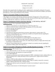 Ah Gu Reproductive Study Guide Docx Adult Health Study Guide Gu