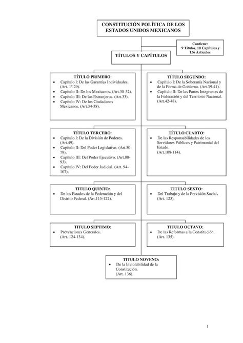 Realiza Un Organizador Gr Fico Por Dada Articulo De La Constituci N