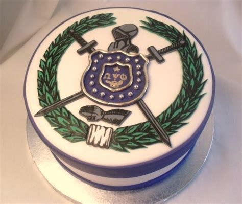 Made Fresh Daily Omega Psi Phi Shield Cake