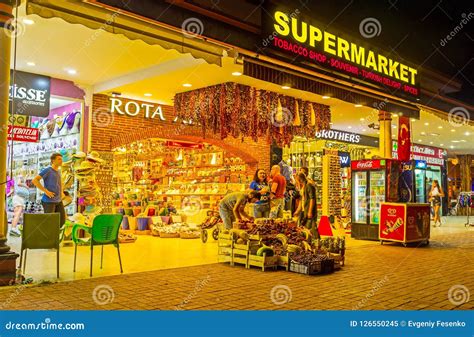 The Tourist Supermarket In Kemer Turkey Editorial Image Image Of