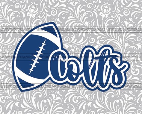 Colts Football Svg, Colts Svg, Colts Png, School Spirit Svg, Team ...